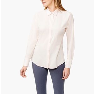 Ministry of Supply Blush Button Up Blouse